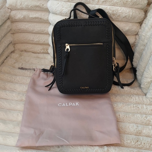 Calpak Black Backpack with Gold Accents main image 5